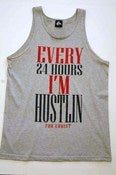 Image of Joint Venture Every 24 Hours Gray Tank/Red & Black Print