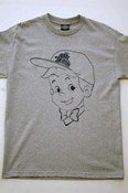 Image of Joint Venture Young Christian Kid Fitted Gray Tee/Black Print