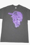 Image of Joint Venture Young Christian Kid Fitted Black Tee/Purple Print