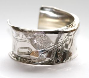 Image of Humming Bird and Sitka Rose Bracelet