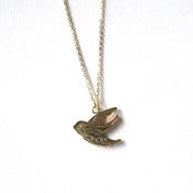 Image of Swallow Necklace - 16k plated