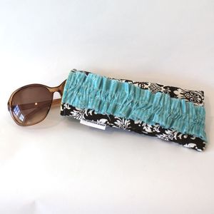 Image of sunnies case - chocolate damask *SOLD*