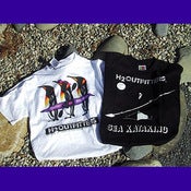 Image of  ADULT  BLACK SHADOW OR PENGUIN T-SHIRT