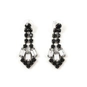 Image of Tribe Festival Crystal Earrings - Jet/Crystal
