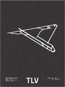 Image of TLV: Ben Gurion International Airport Screenprint