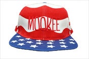 Image of MOOKEE American Flag Hat Red