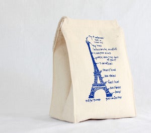 Image of lunch in paris eco-friendly lunch bag
