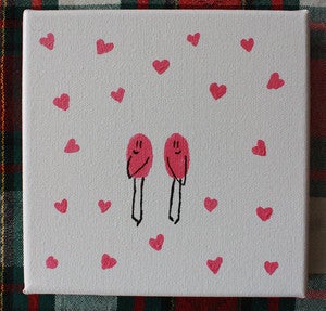 Image of Little Loves on Canvas (unframed)