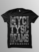 Image of Print Tee - White on Black