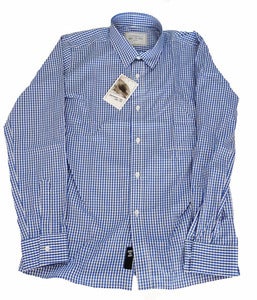 Image of SEN NO SEN vichy shirt classic blue