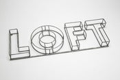 Image of Scritta decorativa in ferro "Loft"
