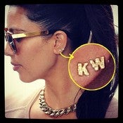 Image of NEW!! Stud Letter Earrings
