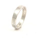 Image of Sterling Silver Modern Brushed Ring 4mm