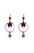 Image of LUPE Boucles d'oreilles roses/ pink earrings