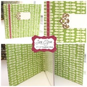Image of Lime Grove handcrafted scrapbook/photo album