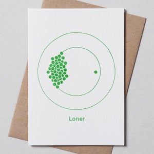Image of Loner Greetings Card