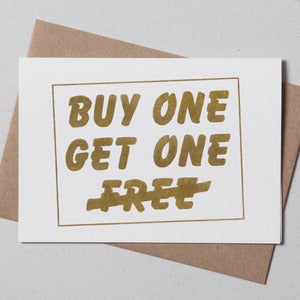 Image of Buy One, Get One Greetings Card
