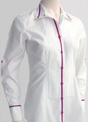 Image of Tux Shirt - Hot Pink Ribbon 
