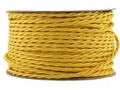 Image of YELLOW | fabric lighting flex cable | TWIST