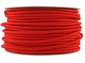 Image of BRIGHT RED | fabric lighting flex cable | ROUND