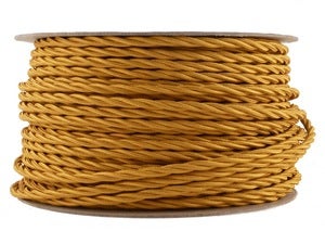 Image of GOLD | fabric lighting flex cable | TWIST