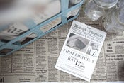 Image of Vintage Newspaper Invitation