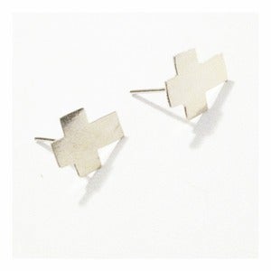 Image of Rossmore. Cross Earrings Studs