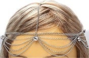 Image of Multi-chain Single Rhinestone Head Chain (Gold, Silver)