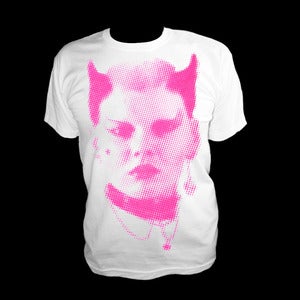 Image of Soo Catwoman Halftone Tee (Pink Print)
