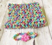 Image of Skittles Mini Blanket and Headband Combo
