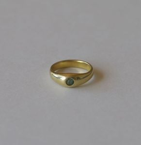 Image of Green Tourmaline Gold Ring
