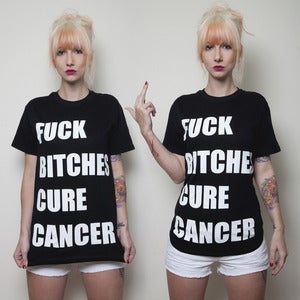 Image of Black 'Fuck Bitches Cure Cancer' T-Shirt (unisex)