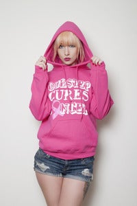 Image of DubstepCuresCancer Pink Hoodies (unisex)