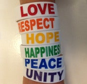 Image of White Rainbow Bracelets