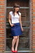 Image of "Nautical Nancy" Aline Skirt- Small