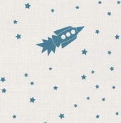 Image of astrobots - fabric by the yard - brights
