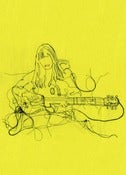 Image of Cat guitar print