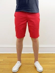Image of Organic Red Twill Angus Young Shorts