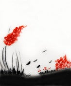 Image of The quiet approach of evening small print
