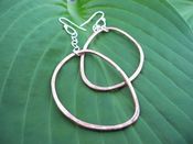 Image of Copper Open Connection Earrings