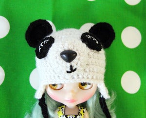 Image of Pandamonium Crocheted Blythe Hat