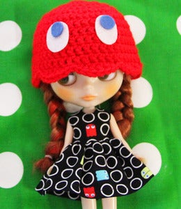 Image of Pacman Ghost Crocheted Hat