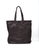 Image of Large Leather Handle Bag (Tomboy)