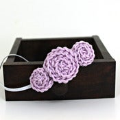 Image of Three Rosette headband in Lilac
