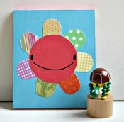 Image of flower - wall art - dotty