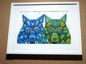 Image of Two Of A Kind / 18" x 24" framed original painting