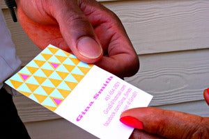 Image of "Triangles" Calling Card