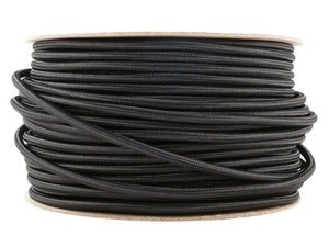 Image of JET BLACK | fabric lighting flex cable | ROUND
