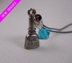Image of Nail Polish Charm with Swarovski Bead