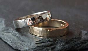 Image of Unisex 14kt White Gold Band - 5mm